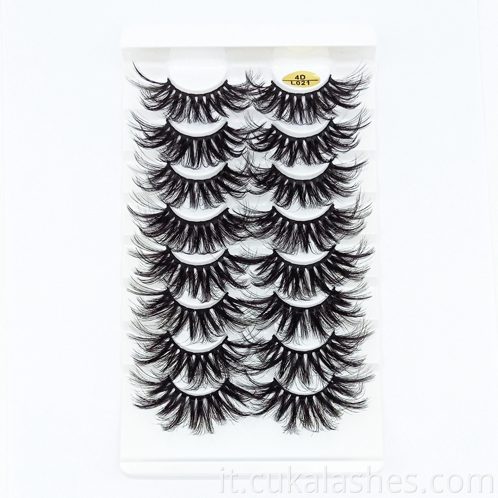 8 Pairs Lashes 25mm